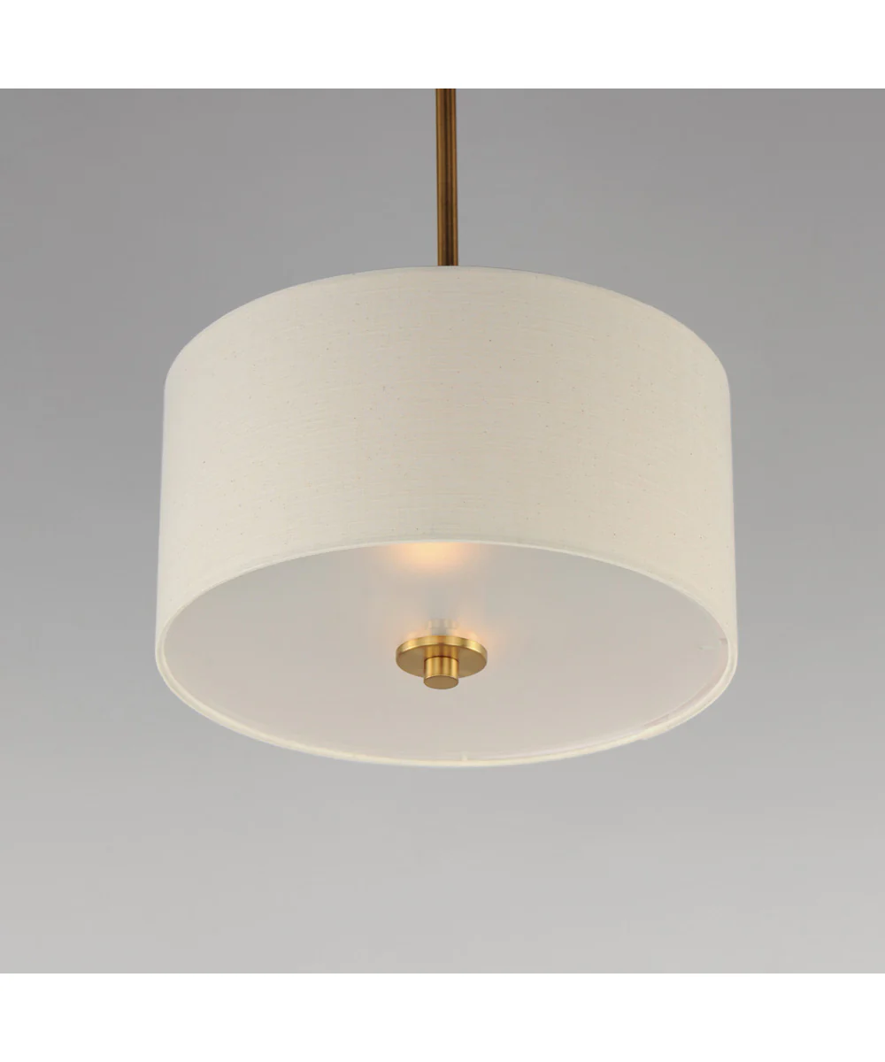 Bongo 2-Light Pendant / Semi-Flush Mount Natural Aged Brass - Image 5