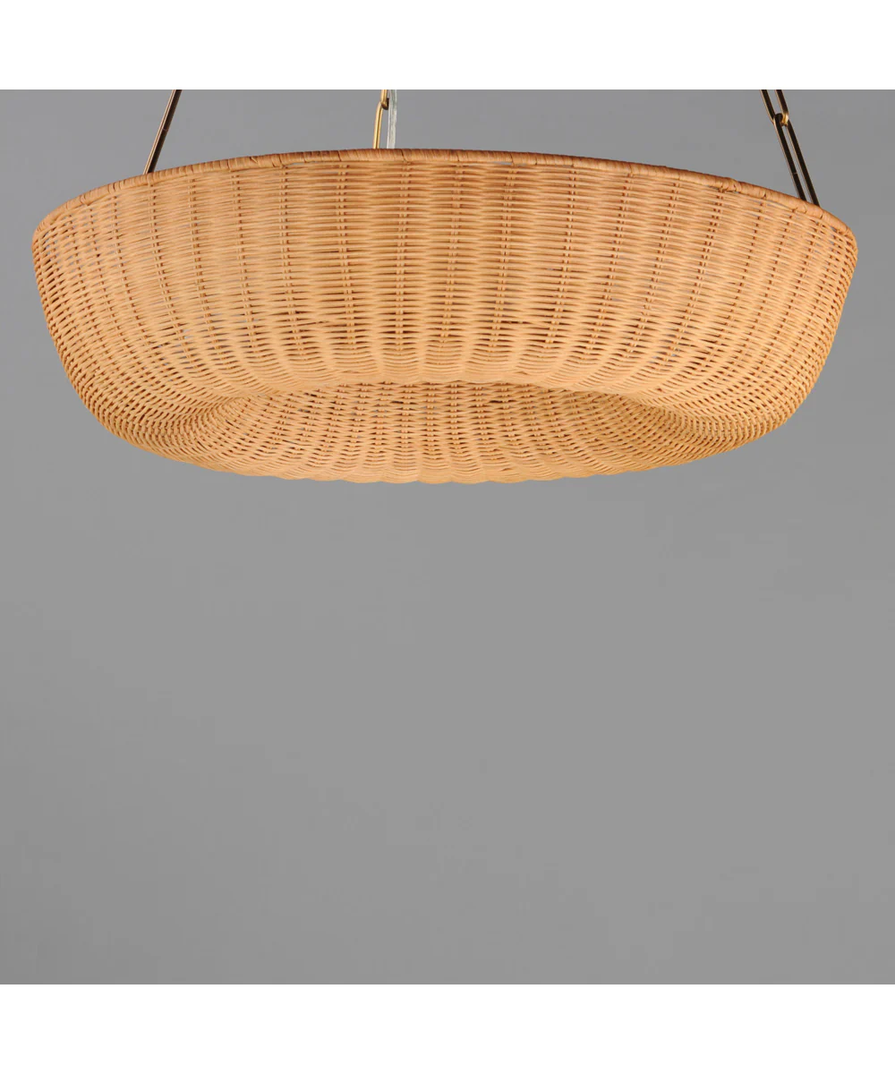 Bower 24 inch Pendant Natural Aged Brass - Image 4