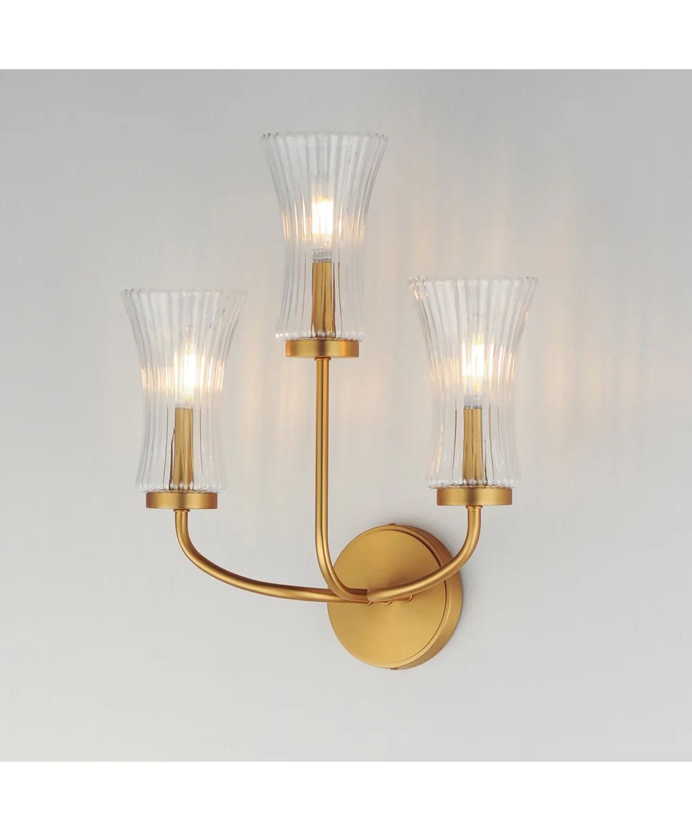 Camelot 3-Light Sconce Natural Aged Brass - Image 5
