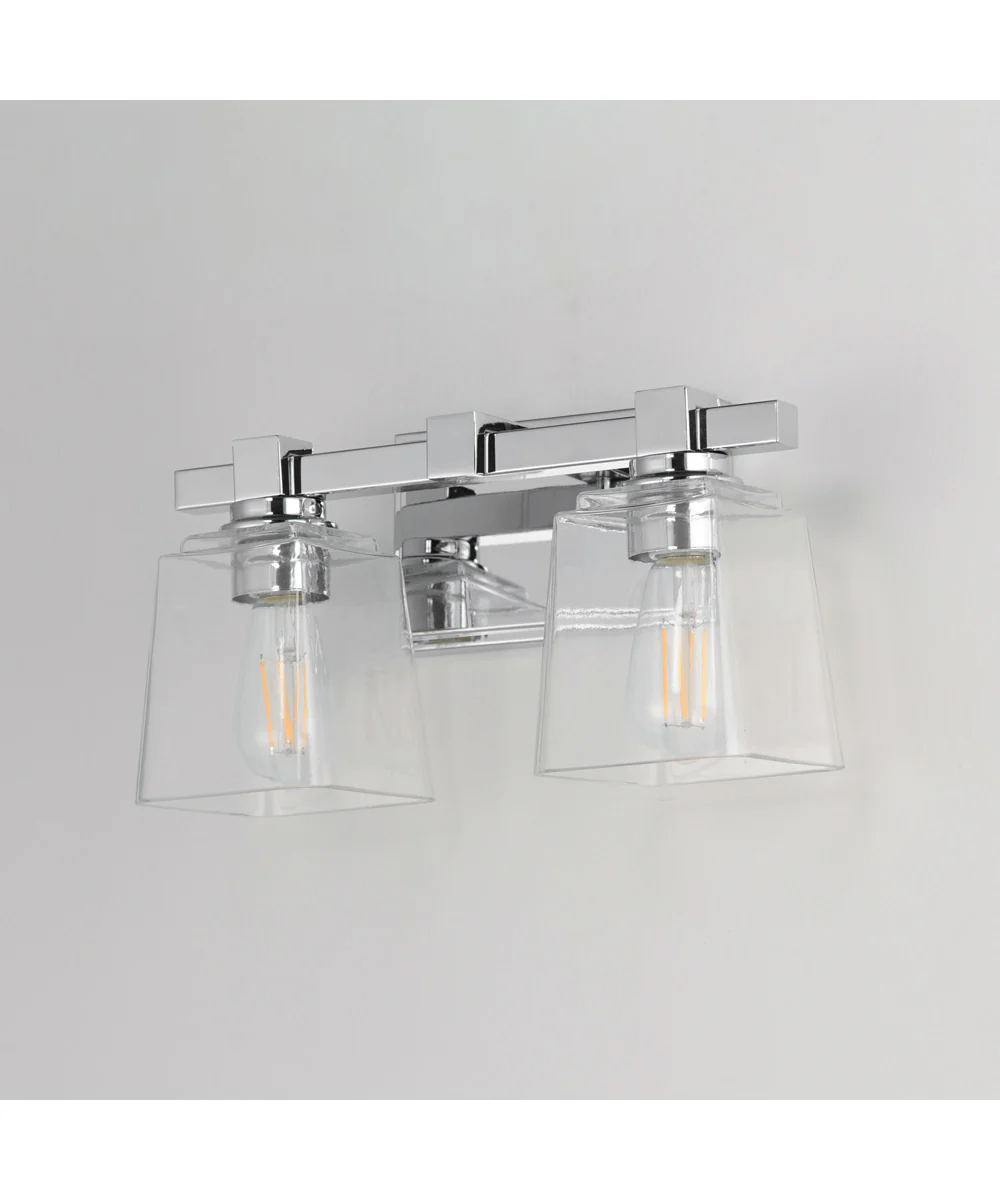 Cubos 2-Light Wall Sconce Polished Chrome - Image 4