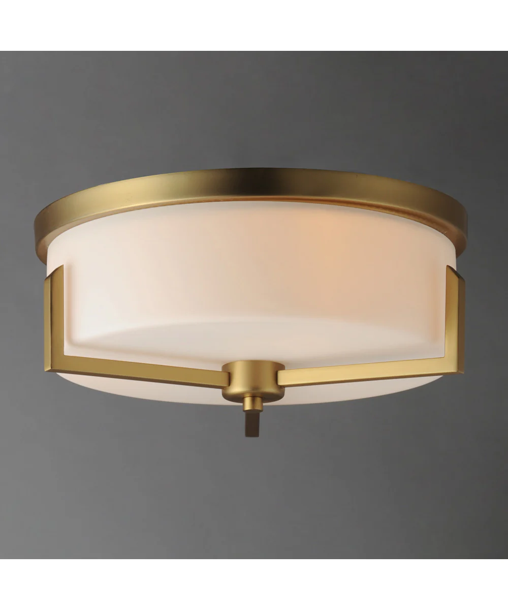 Dart 3-Light Flush Mount Natural Aged Brass - Image 3