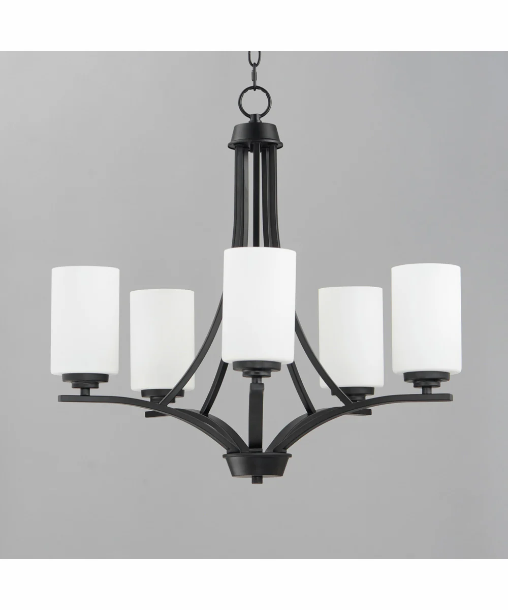 Deven 5-Light Chandelier Black - Image 4