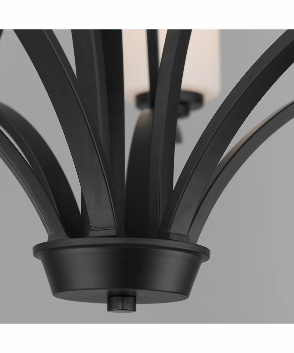 Deven 9-Light Chandelier Black - Image 5