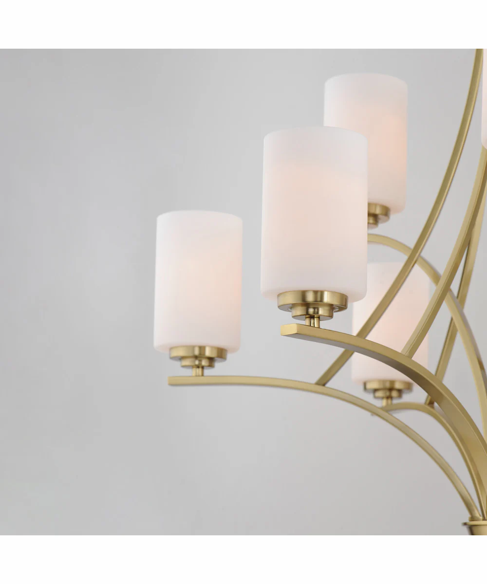 Deven 9-Light Chandelier Satin Brass - Image 5