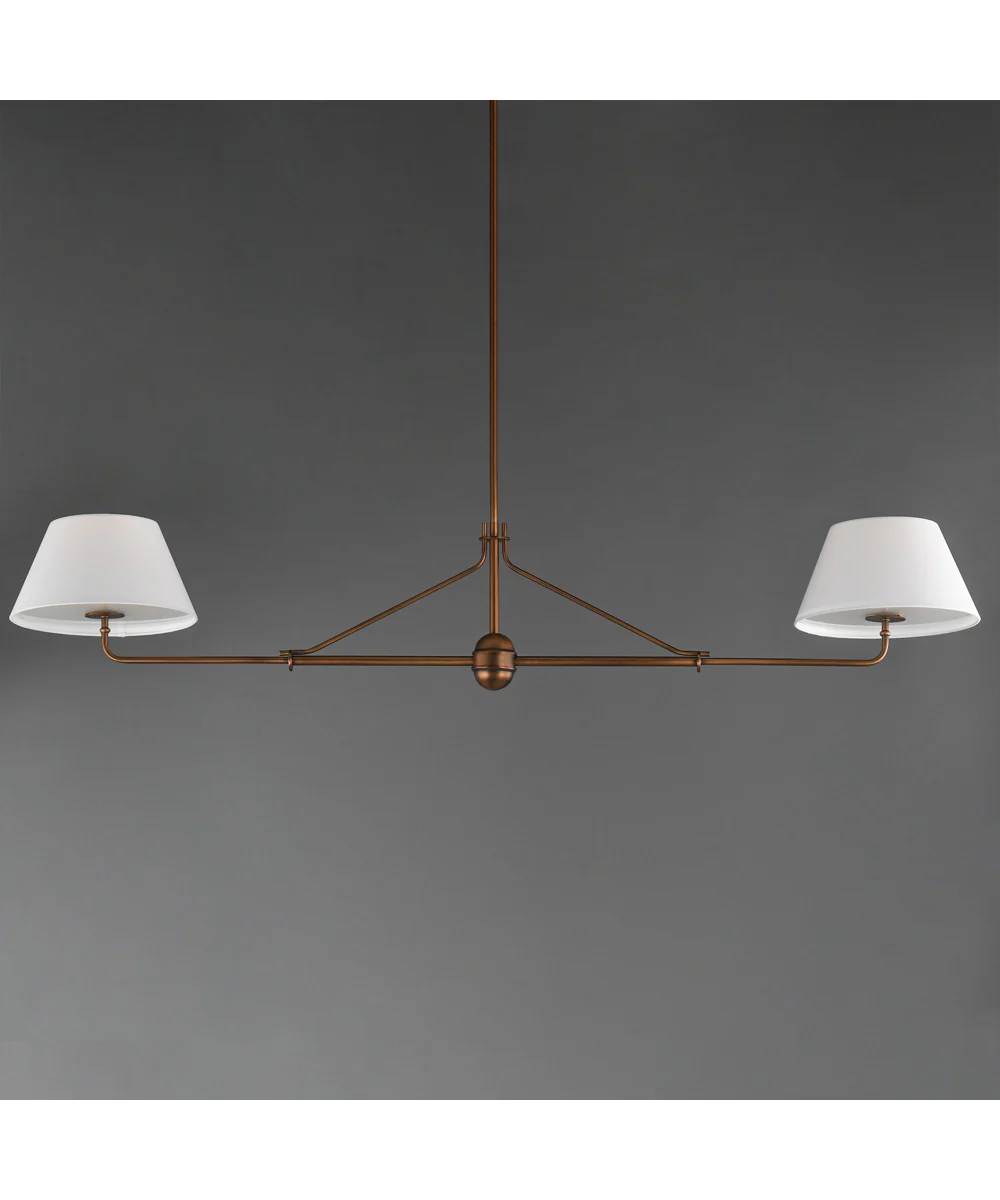 Dunbridge 2-Light Pendant Weathered Brass - Image 3