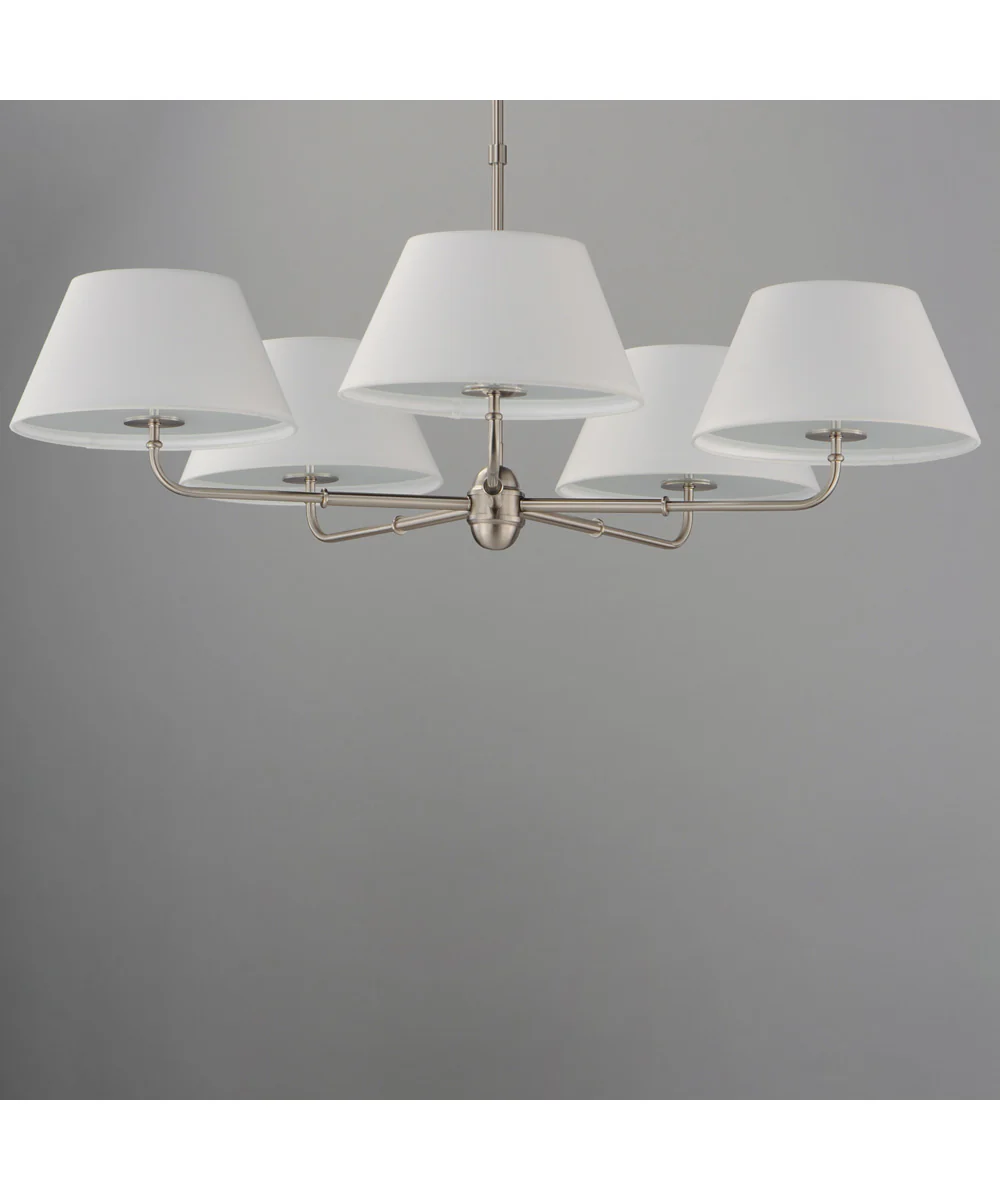 Dunbridge 5-Light Chandelier Polished Nickel - Image 2