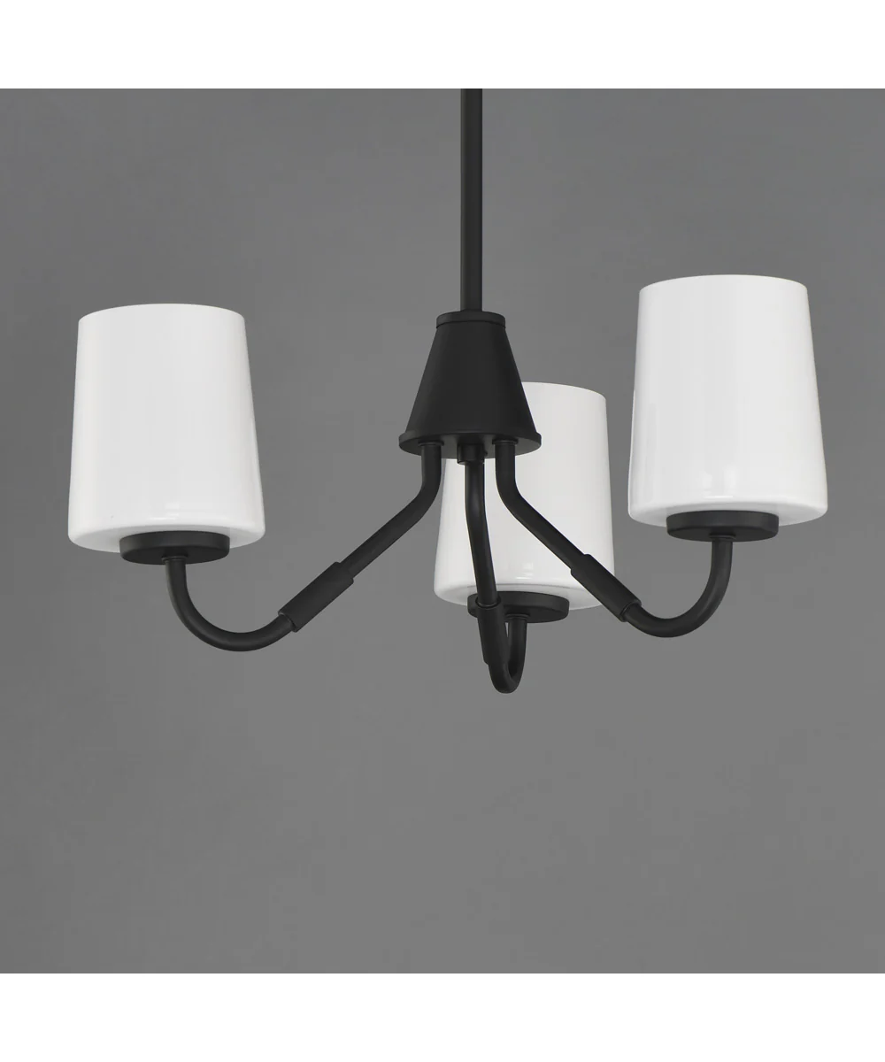 Durham 3-Light Chandelier Black - Image 4