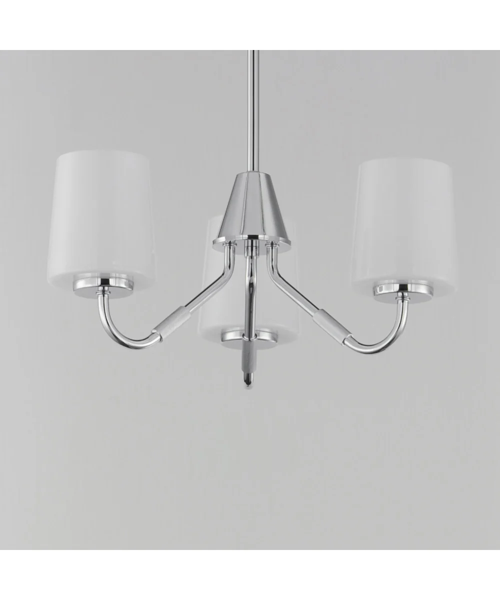 Durham 3-Light Chandelier Polished Chrome - Image 4