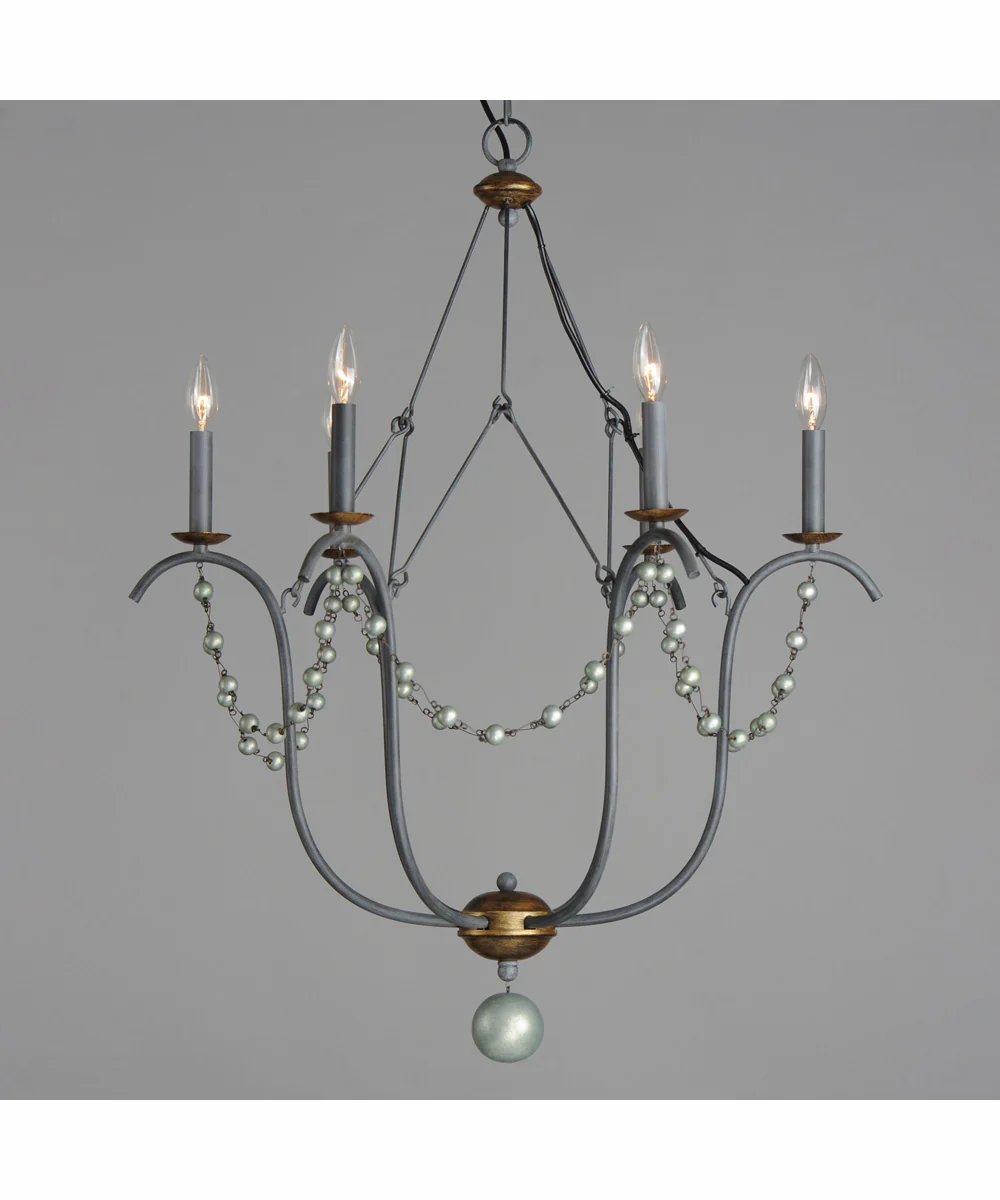 Formosa 6-Light Chandelier Golden Noir - Image 4