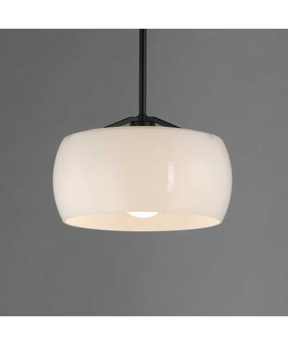 Glazed Single Pendant White / Black - Image 3