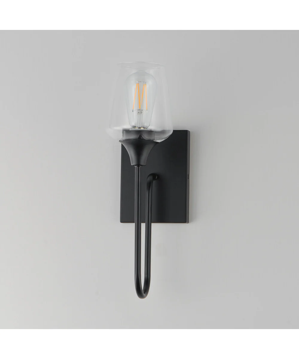 Goblet 1-Light Wall Sconce Black - Image 4