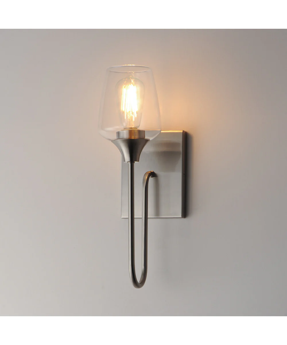 Goblet 1-Light Wall Sconce Satin Nickel - Image 3