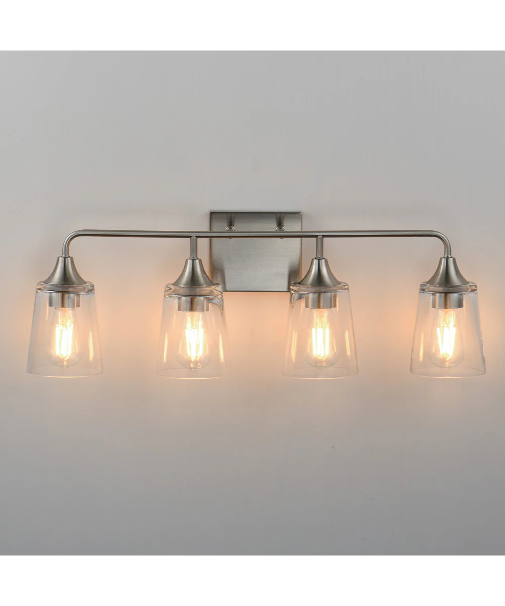 Hudson 4-Light Bath Vanity Satin Nickel - Image 3