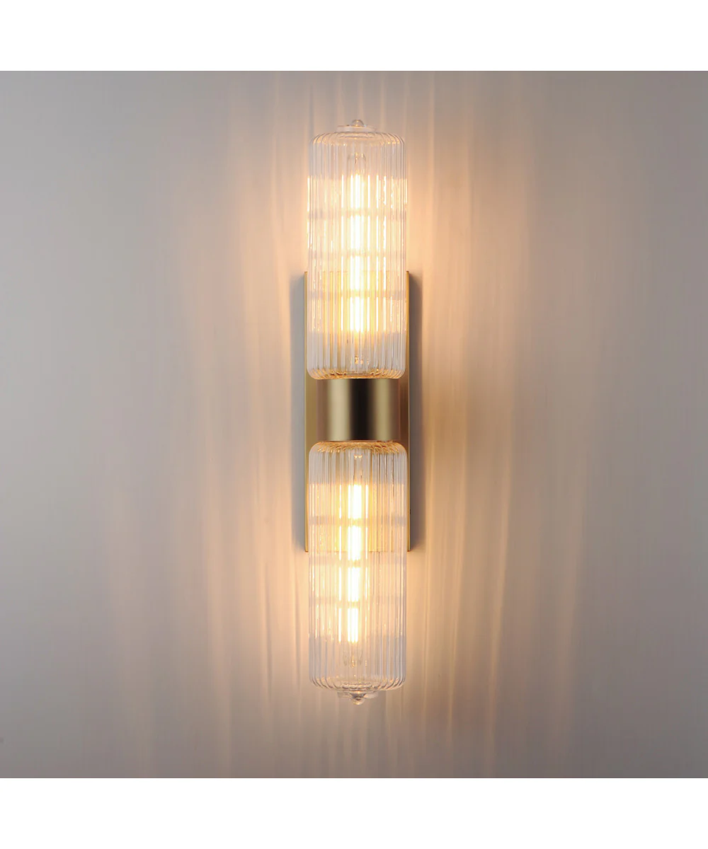 Kasbah 2-Light Wall Sconce Satin Brass - Image 3