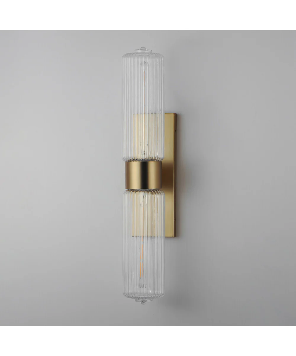 Kasbah 2-Light Wall Sconce Satin Brass - Image 4