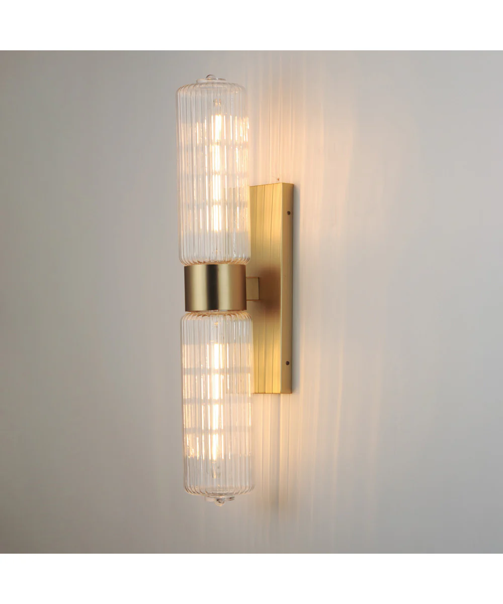 Kasbah 2-Light Wall Sconce Satin Brass - Image 5