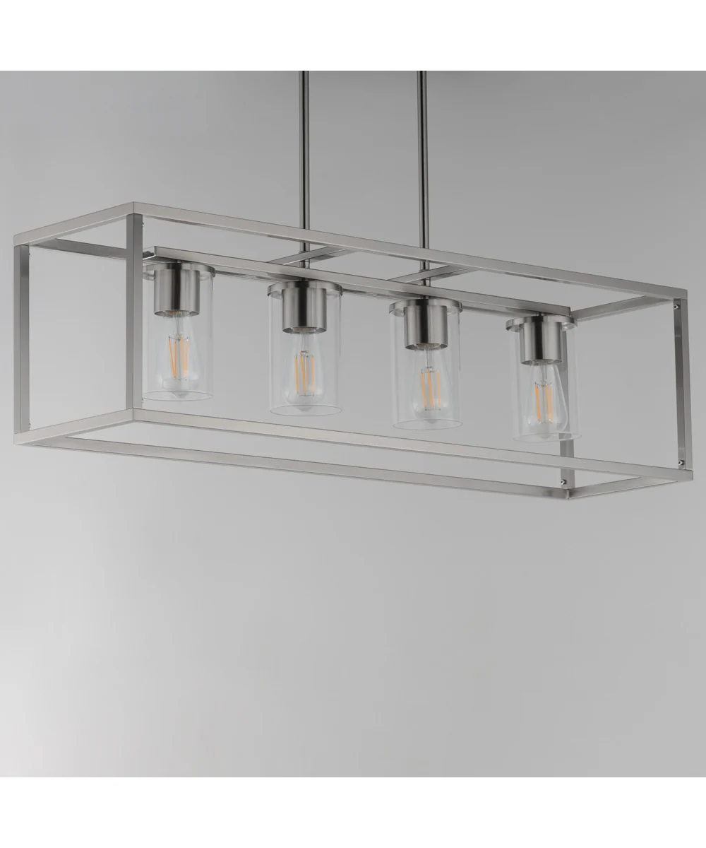 Lateral 4-Light Linear Pendant Satin Nickel - Image 3
