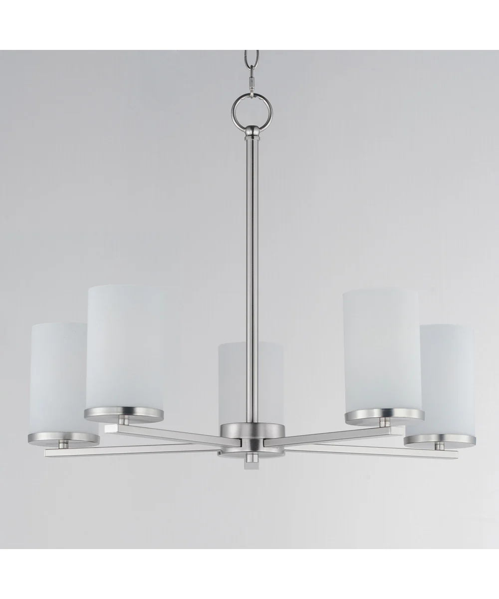Lateral 5-Light Chandelier Satin Nickel - Image 2