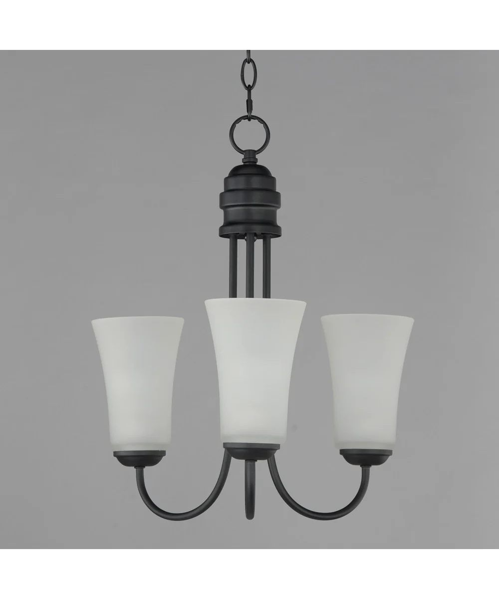 Logan 3-Light Chandelier Black - Image 2