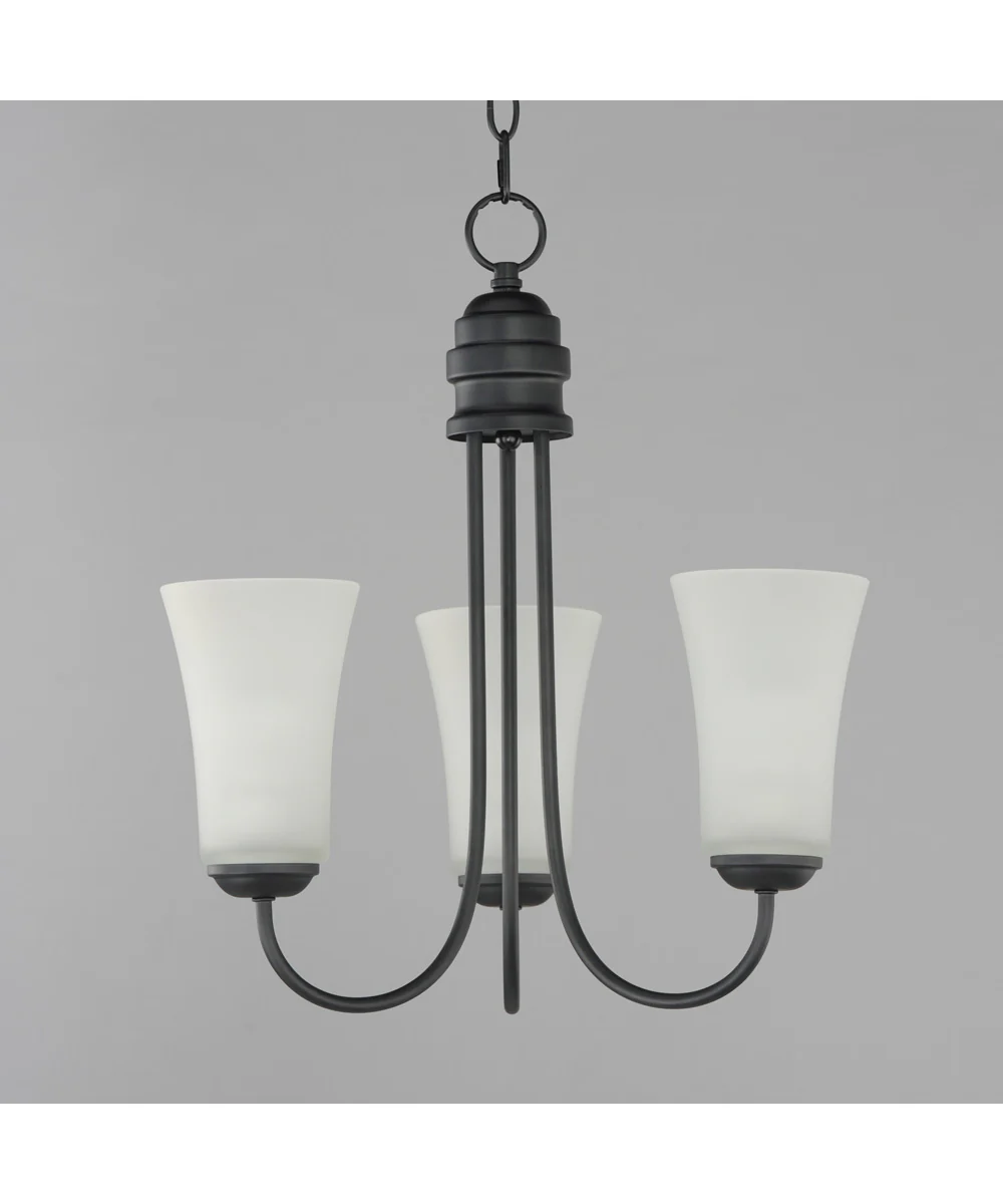 Logan 3-Light Chandelier Black - Image 4