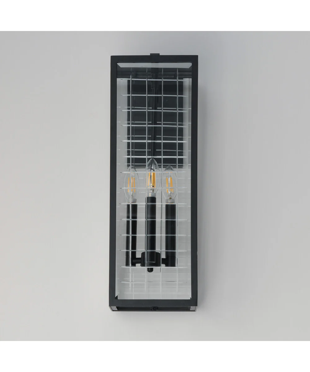 Magnus 3-Light Outdoor Wall Sconce Black - Image 2