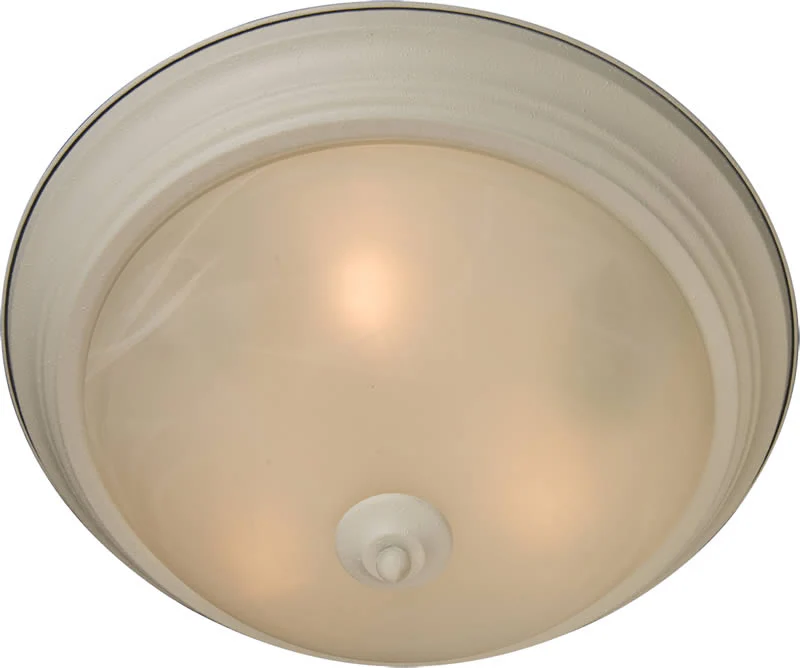 16"w Maxim 3-Light Flush Mount Textured White - Image 2