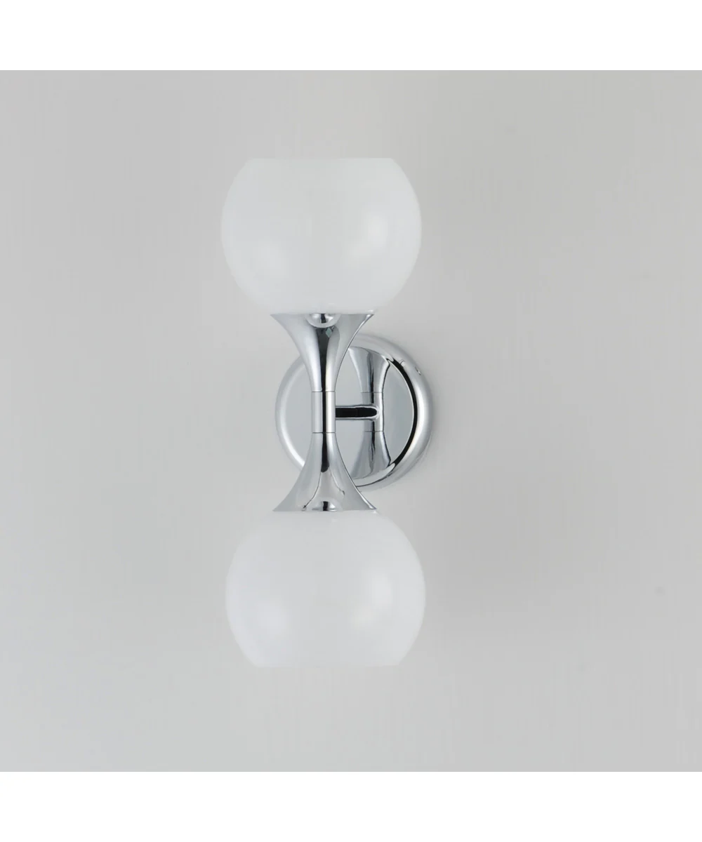 Neve 2-Light Wall Sconce Polished Chrome - Image 4