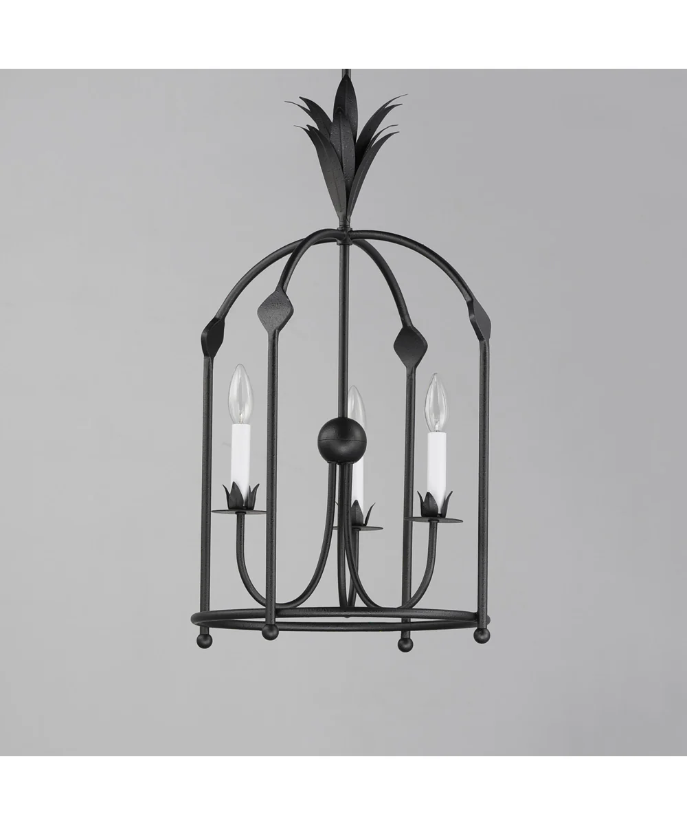 Paloma 3-Light Foyer Pendant Anthracite - Image 2