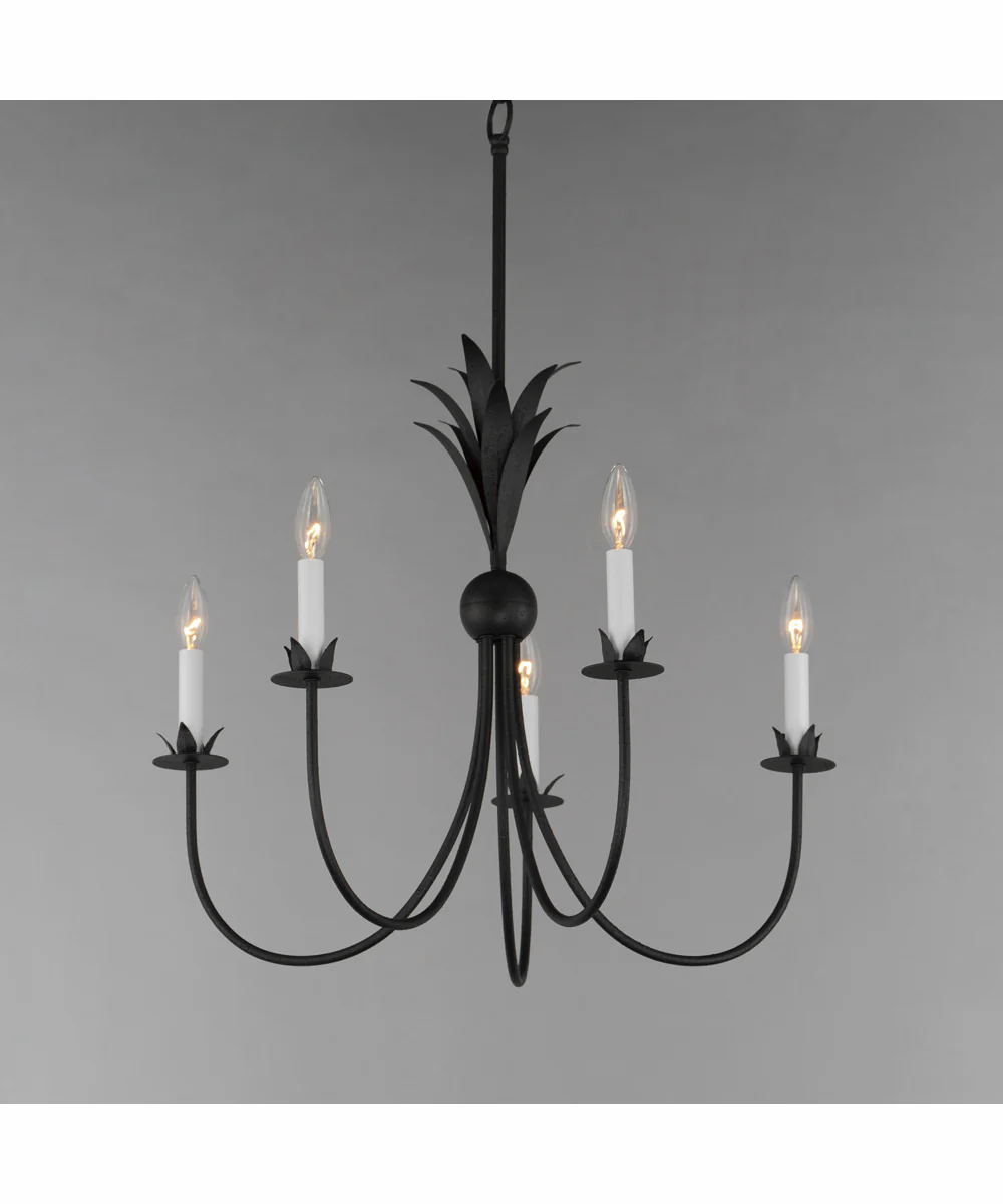 Paloma 5-Light Chandelier Anthracite - Image 2