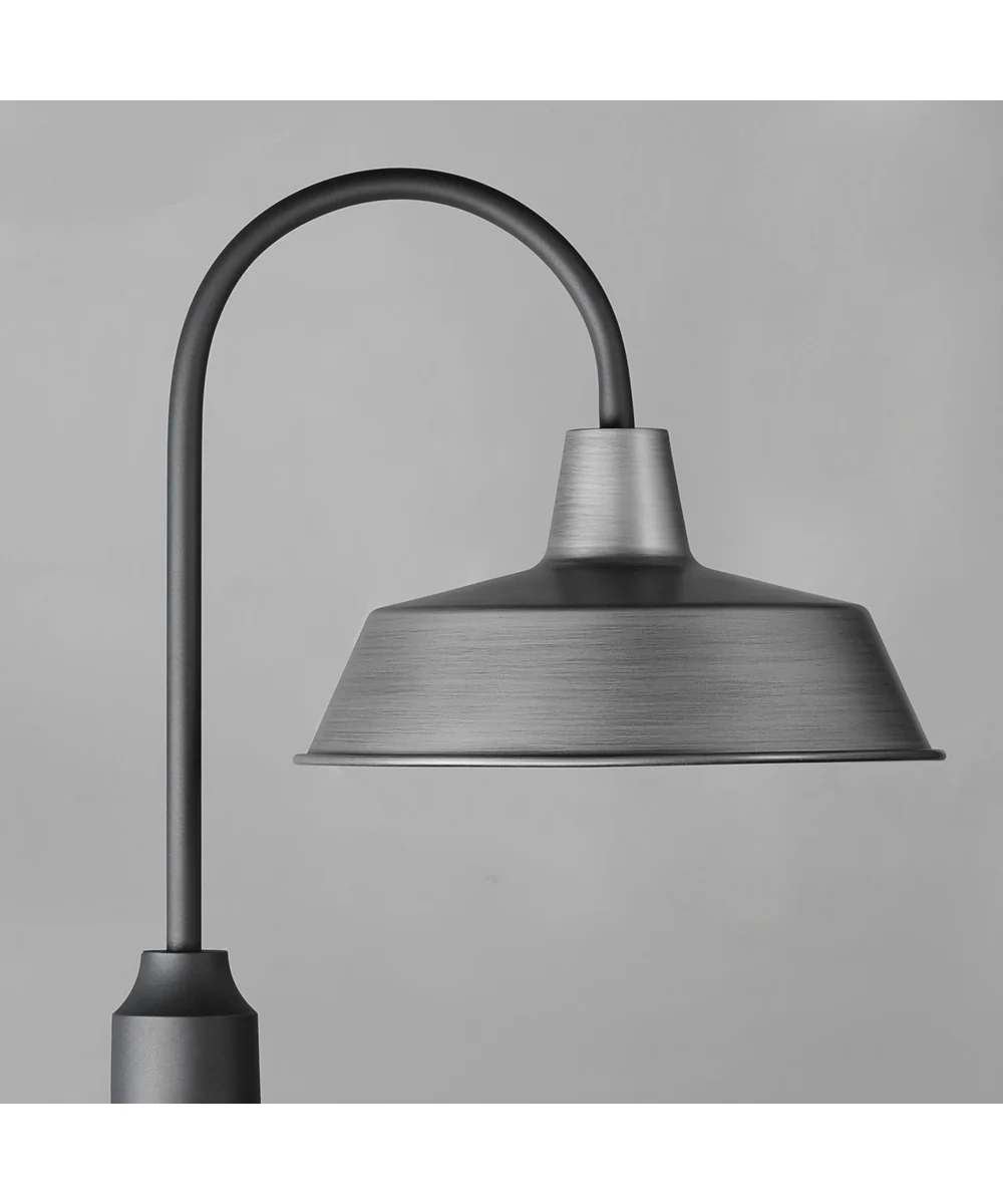 Pier M 1-Light Post Lantern Weathered Zinc/Black - Image 3