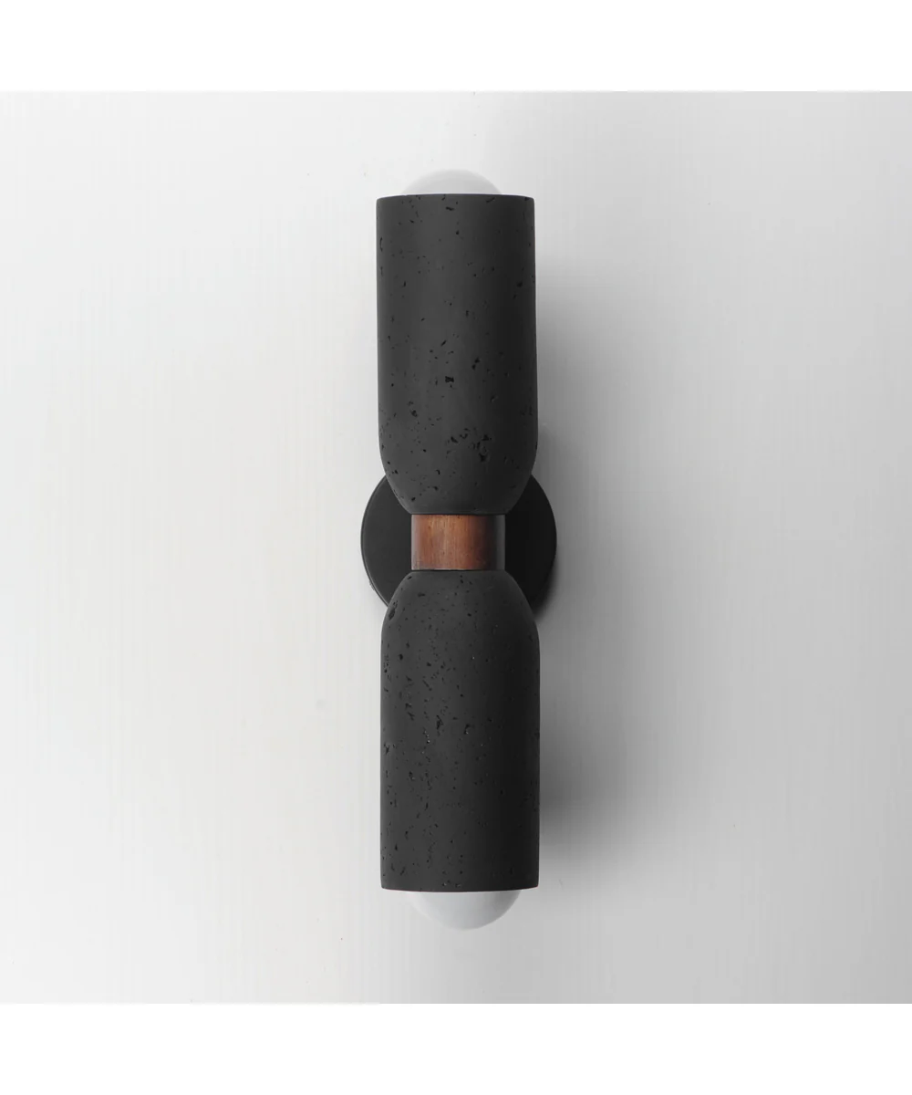 Pompeii 2-Light Wall Sconce Lava / Black - Image 2