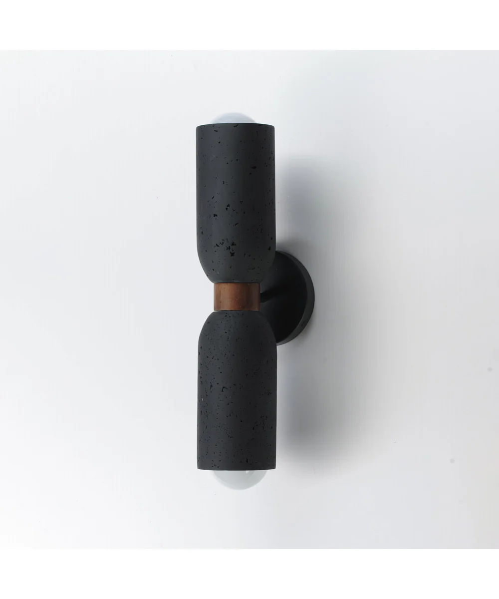 Pompeii 2-Light Wall Sconce Lava / Black - Image 4