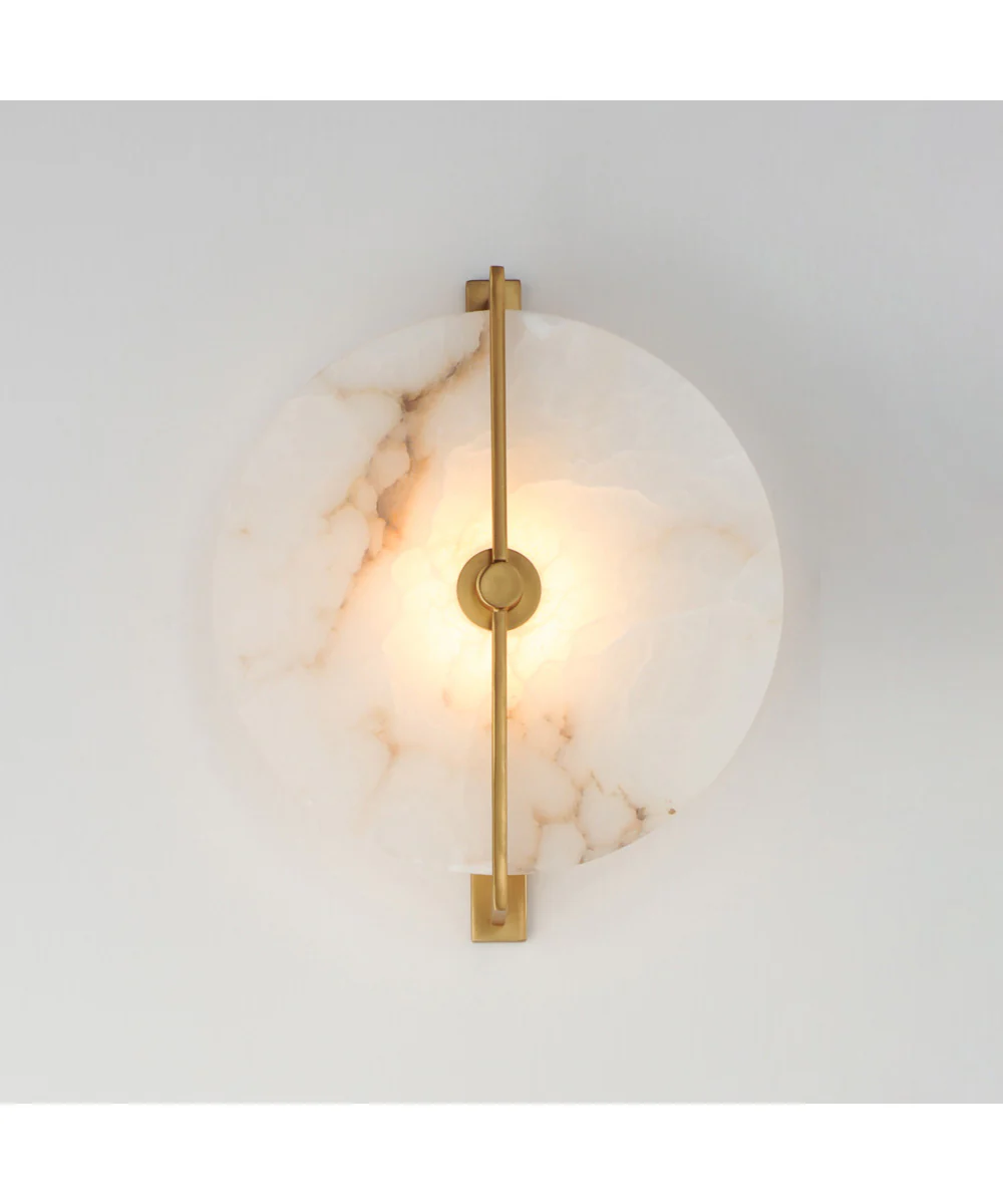Quarry LED Wall Sconce/Flush Mount Natural Aged Brass - Image 3