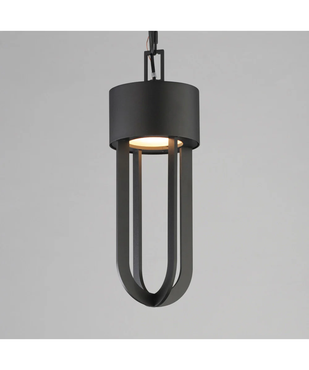 Quayside VX 14 inch Outdoor LED Pendant Black - Image 3