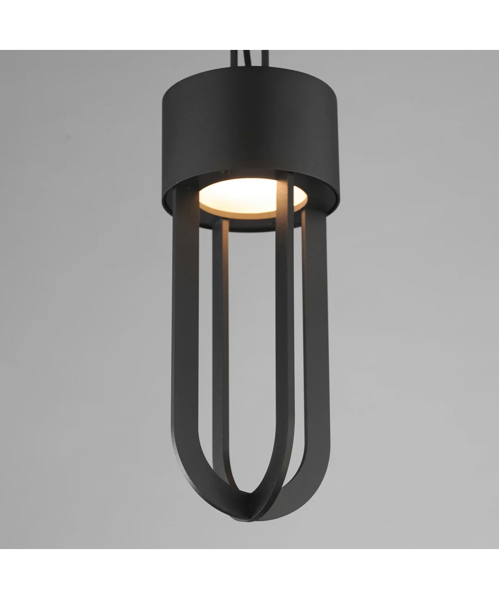 Quayside VX 14 inch Outdoor LED Pendant Black - Image 5
