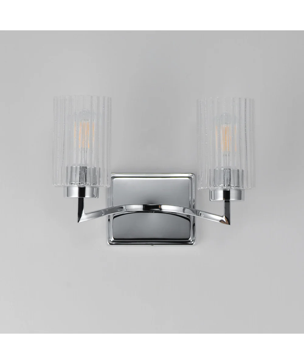 Rigata 2-Light Wall Sconce Polished Nickel - Image 2