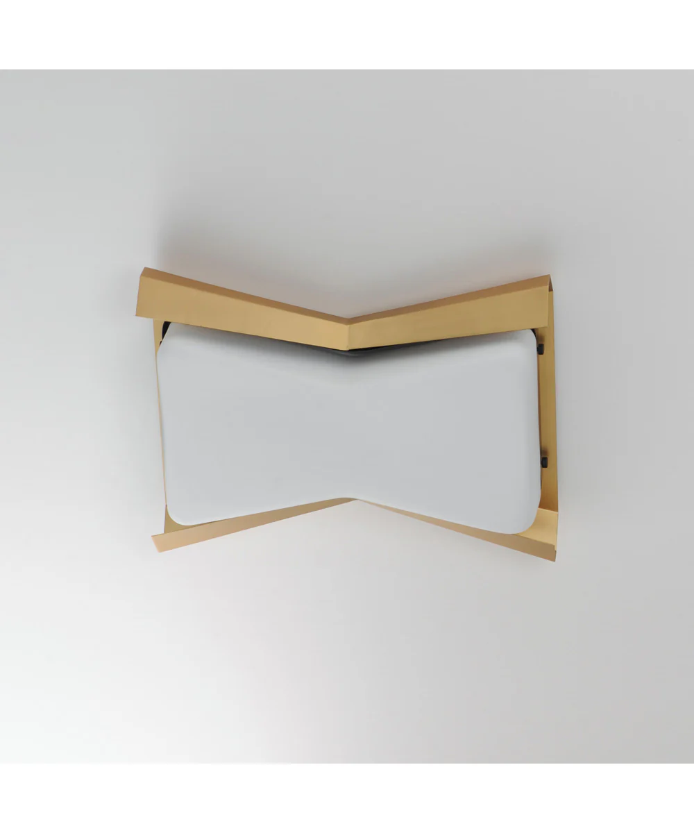 Rizzo 2-Light Flush Mount Black / Antique Brass - Image 4