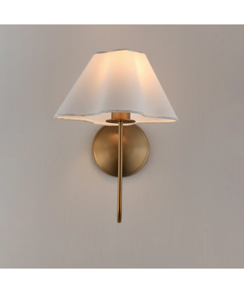 Saxon 1-Light Wall Sconce Natural Aged Brass - Image 3