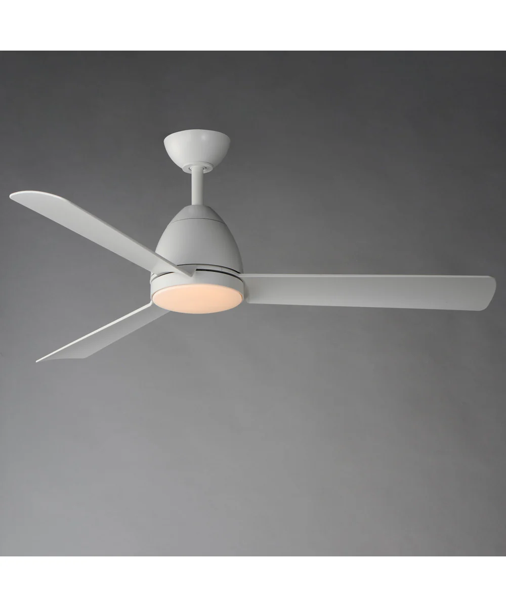 Seaborne 52 inch Marine Grade Fan w LED Light Kit Matte White - Image 3