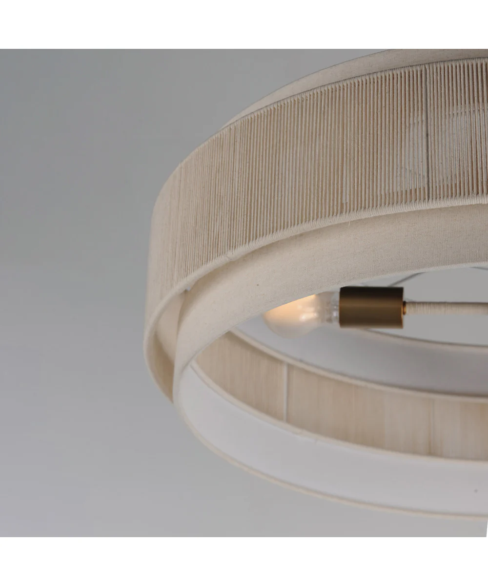 Seacliff 28 inch 4-Light Pendant Natural Aged Brass - Image 5