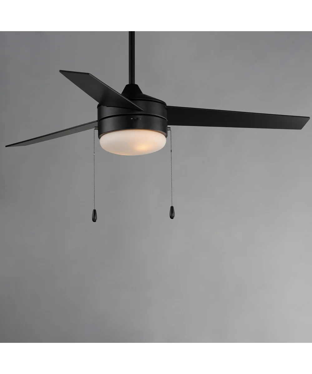 Trio 52 inch 3-Blade Fan w Pull Chain Black / Walnut - Image 3
