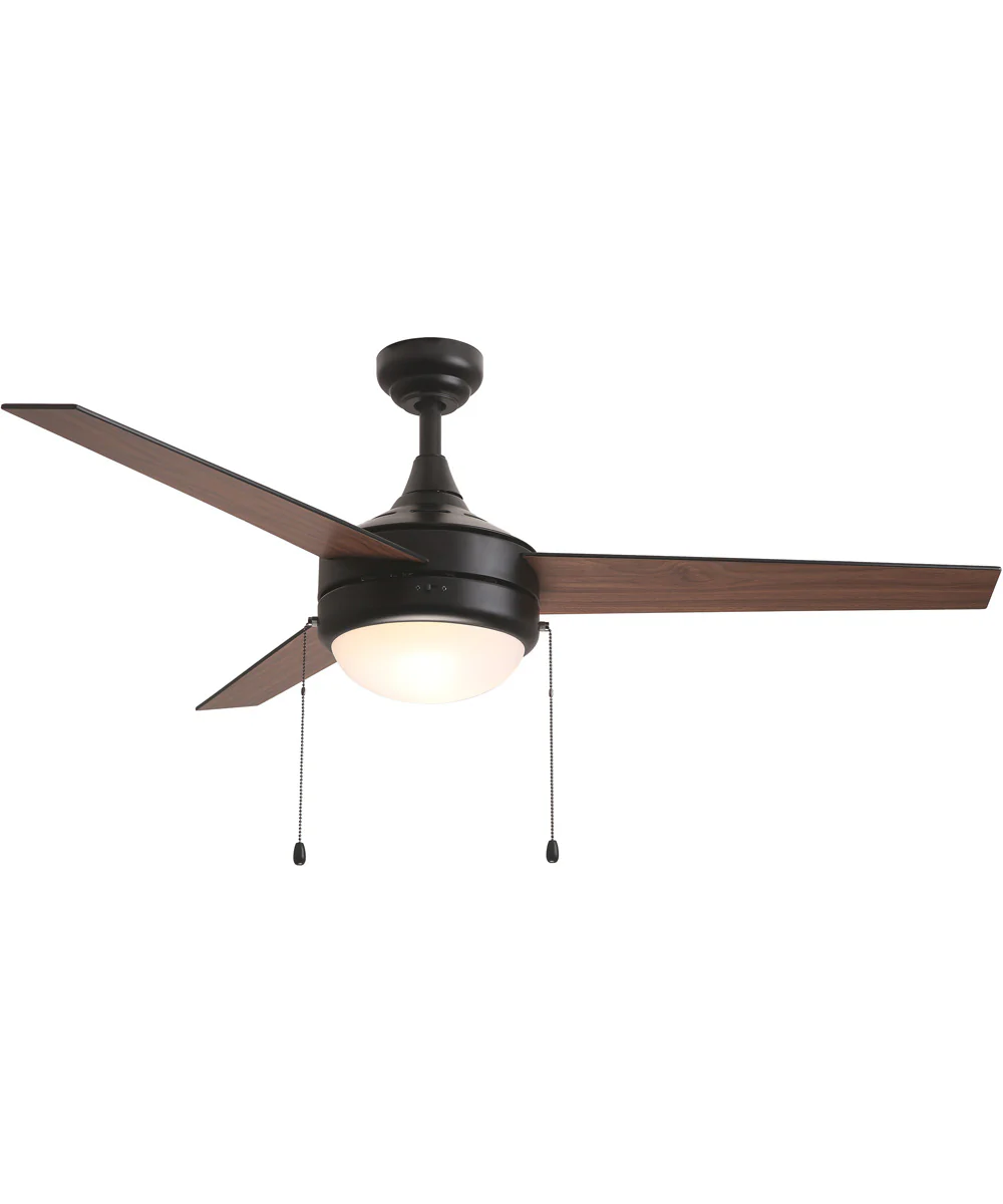 Trio Pull 52 inch 3-Blade Fan w Pull Chain Black - Image 4