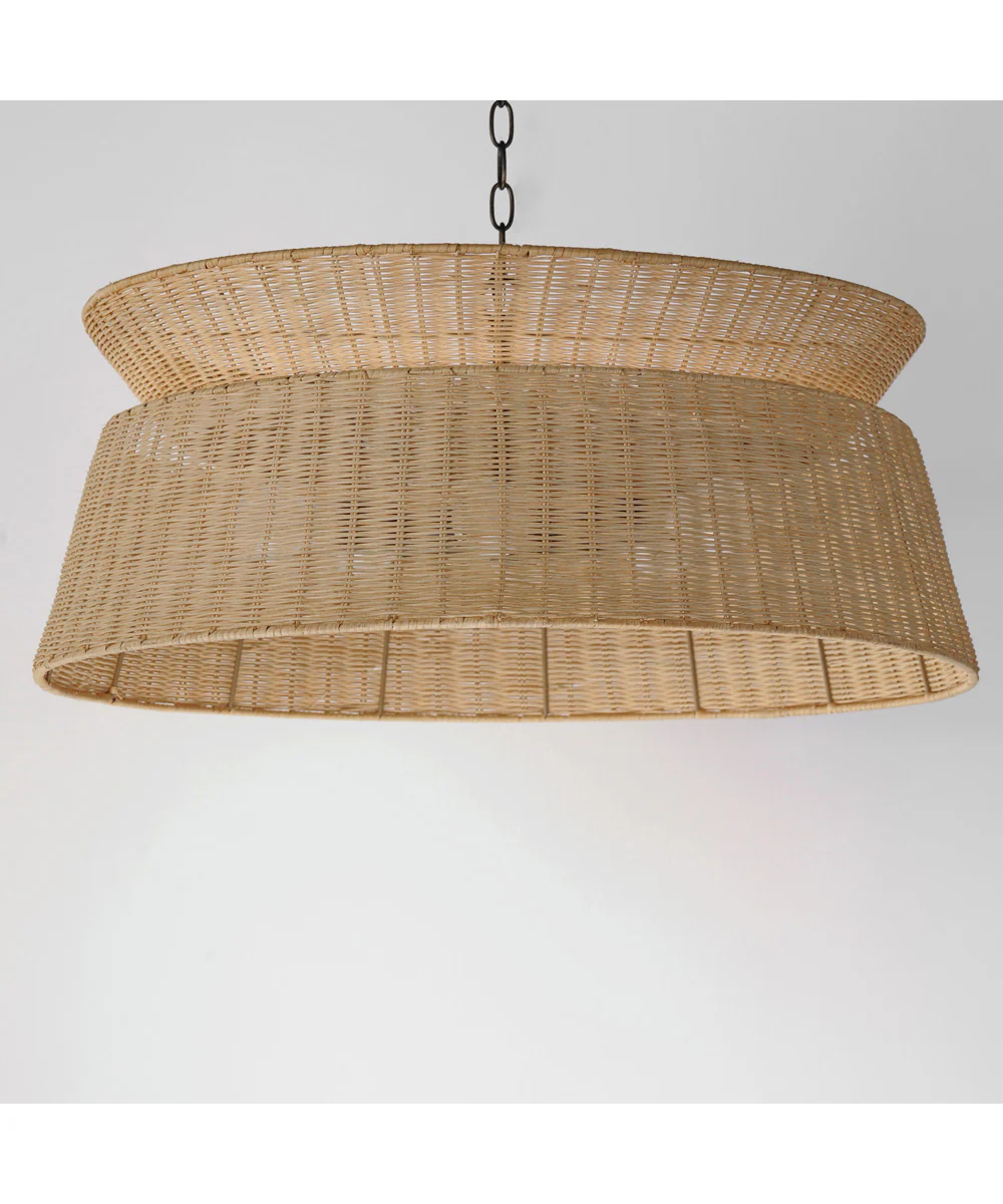Tulum 6-Light Chandelier Dark Bronze - Image 2