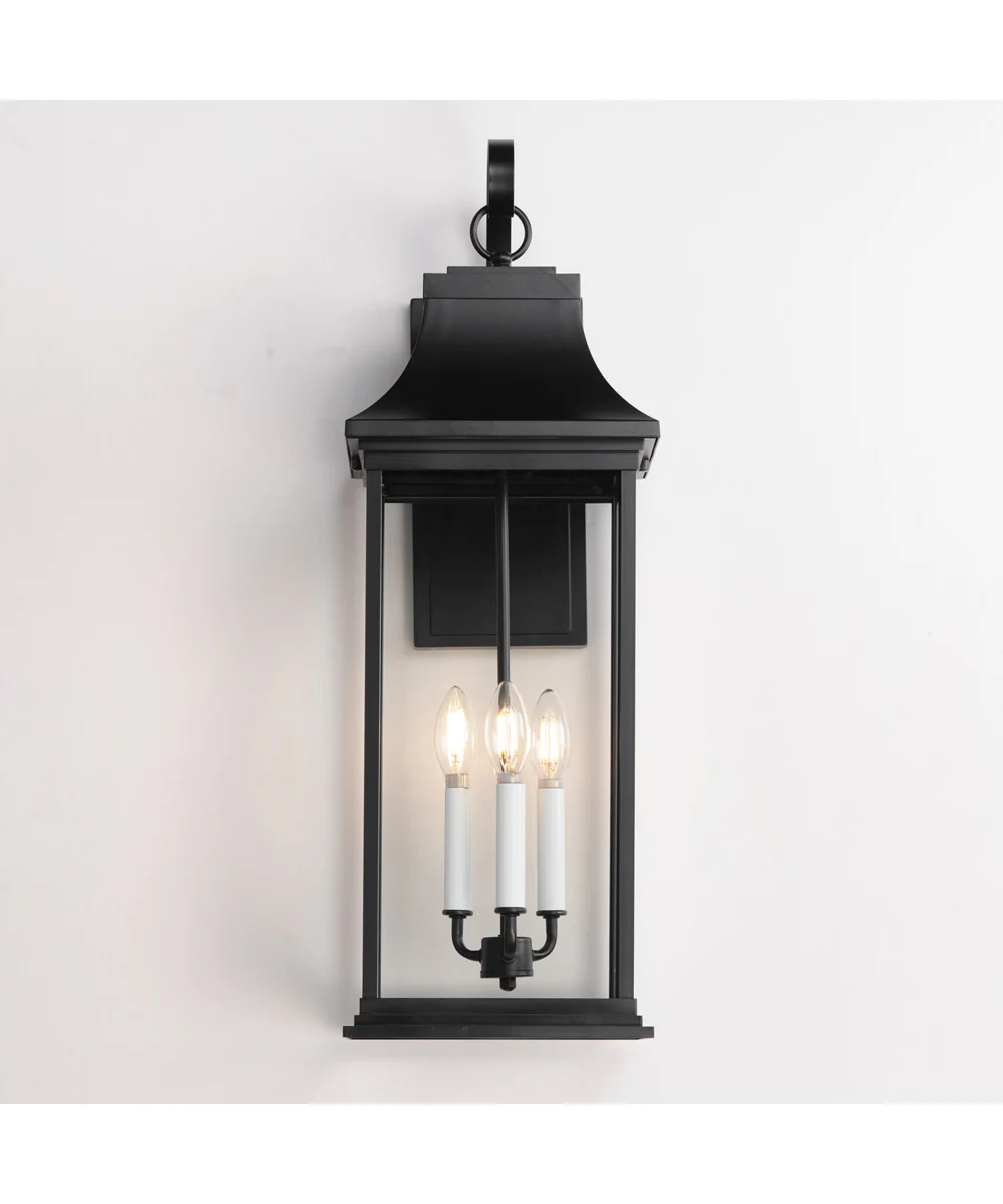 Vicksburg 3-Light Outdoor Wall Sconce Black - Image 3