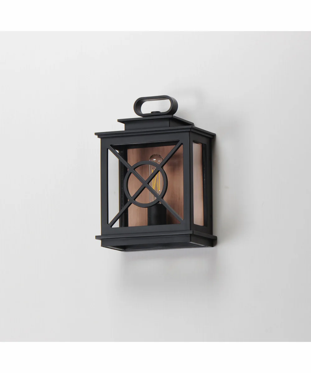 Yorktown VX 1-Light Outdoor Pocket Sconce Black/Aged Copper - Image 5