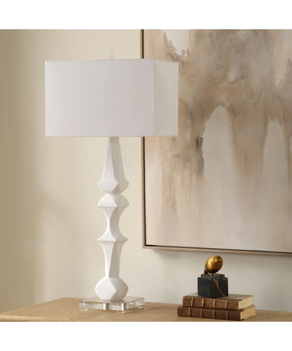 Mayme White Table Lamp - Image 3