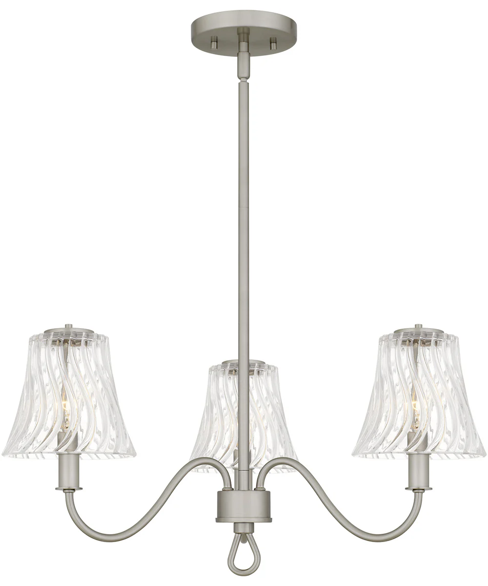 McKinney 3-light Chandelier Brushed Nickel - Image 3