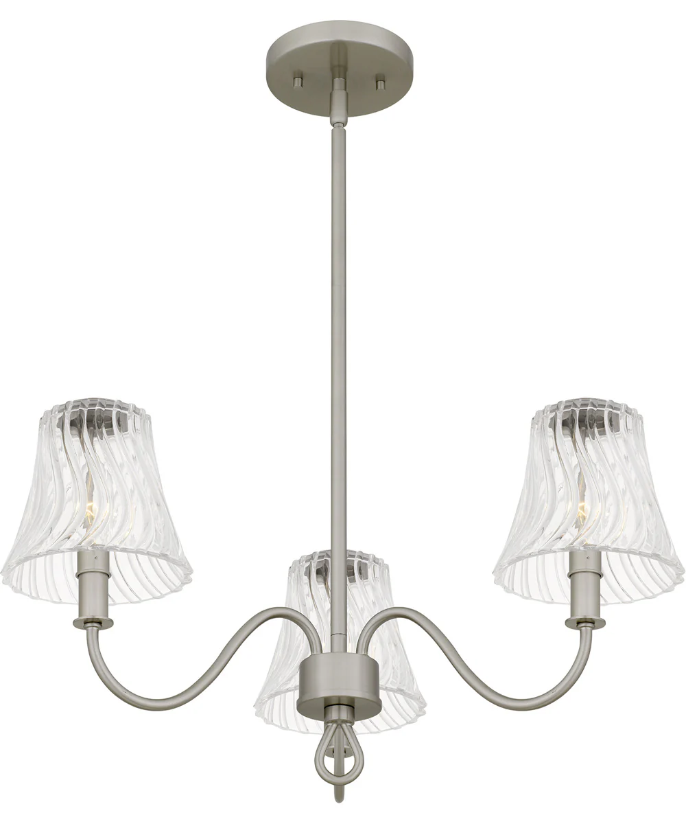 McKinney 3-light Chandelier Brushed Nickel - Image 4