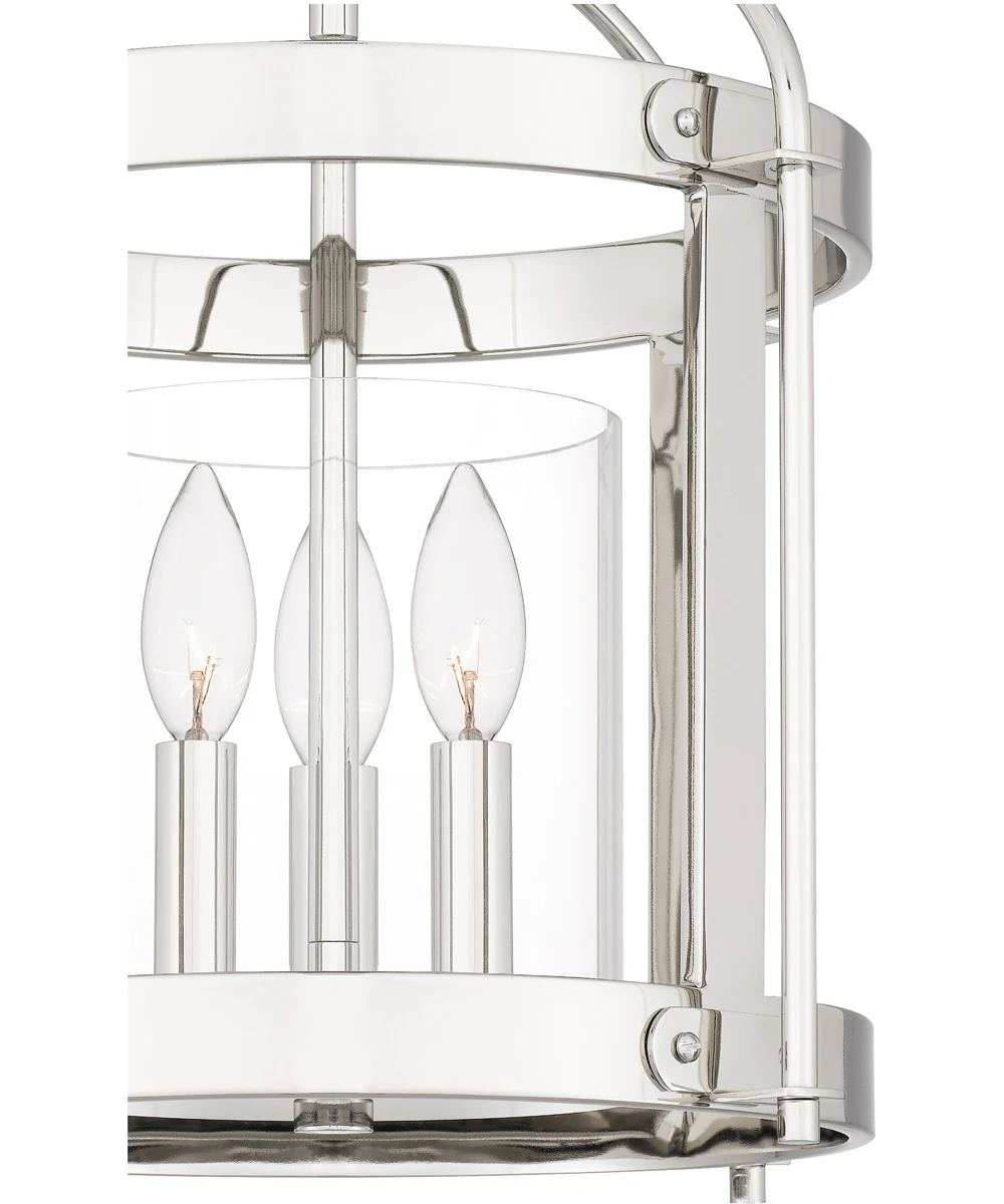 McPherson 3-light Semi Flush Mount Polished Nickel - Image 6