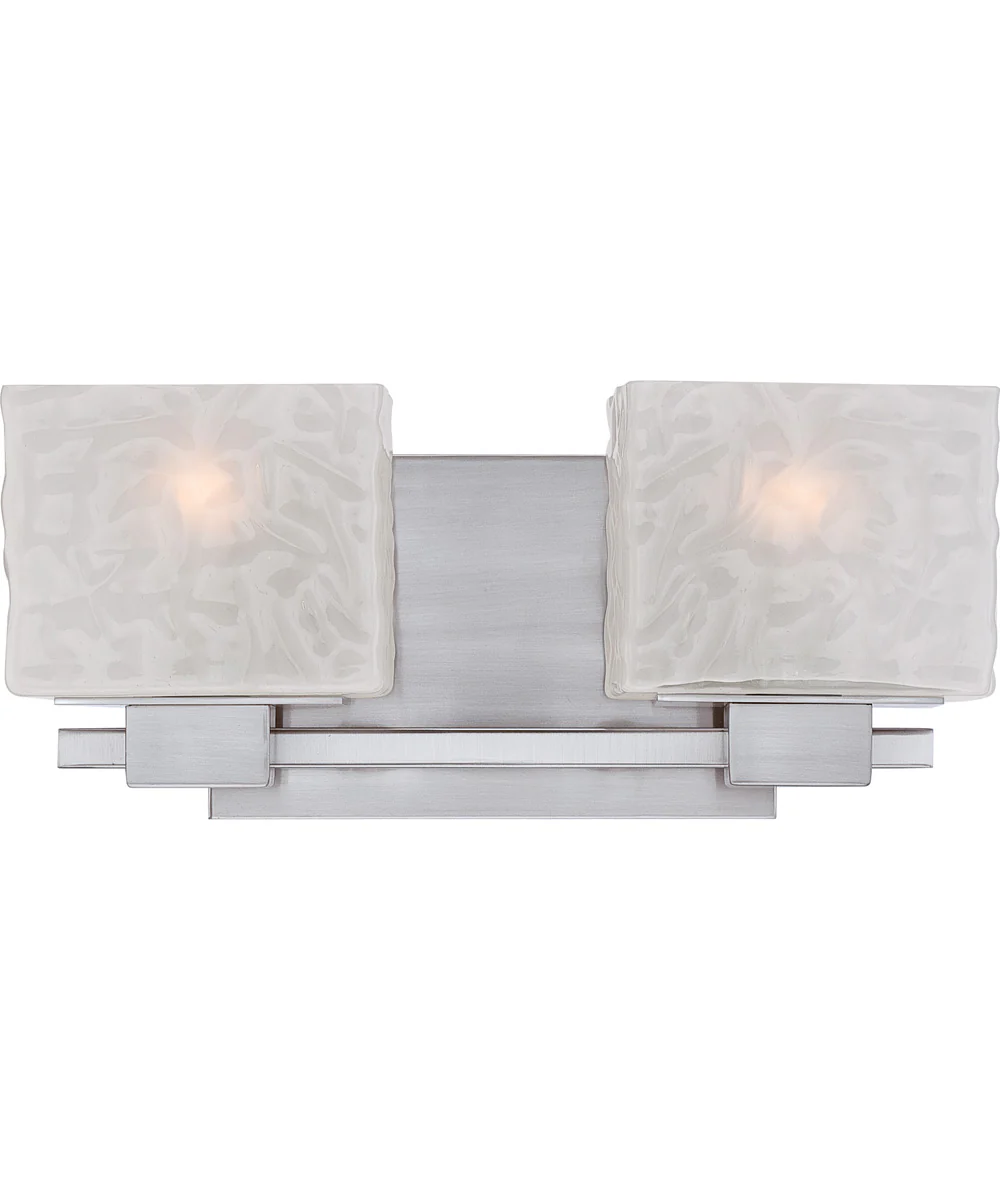 Melody Medium 2-light Bath Light Brushed Nickel - Image 2